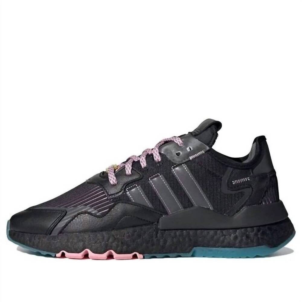 NEW ADIDAS men's ninja x nite jogger sneaker in core black